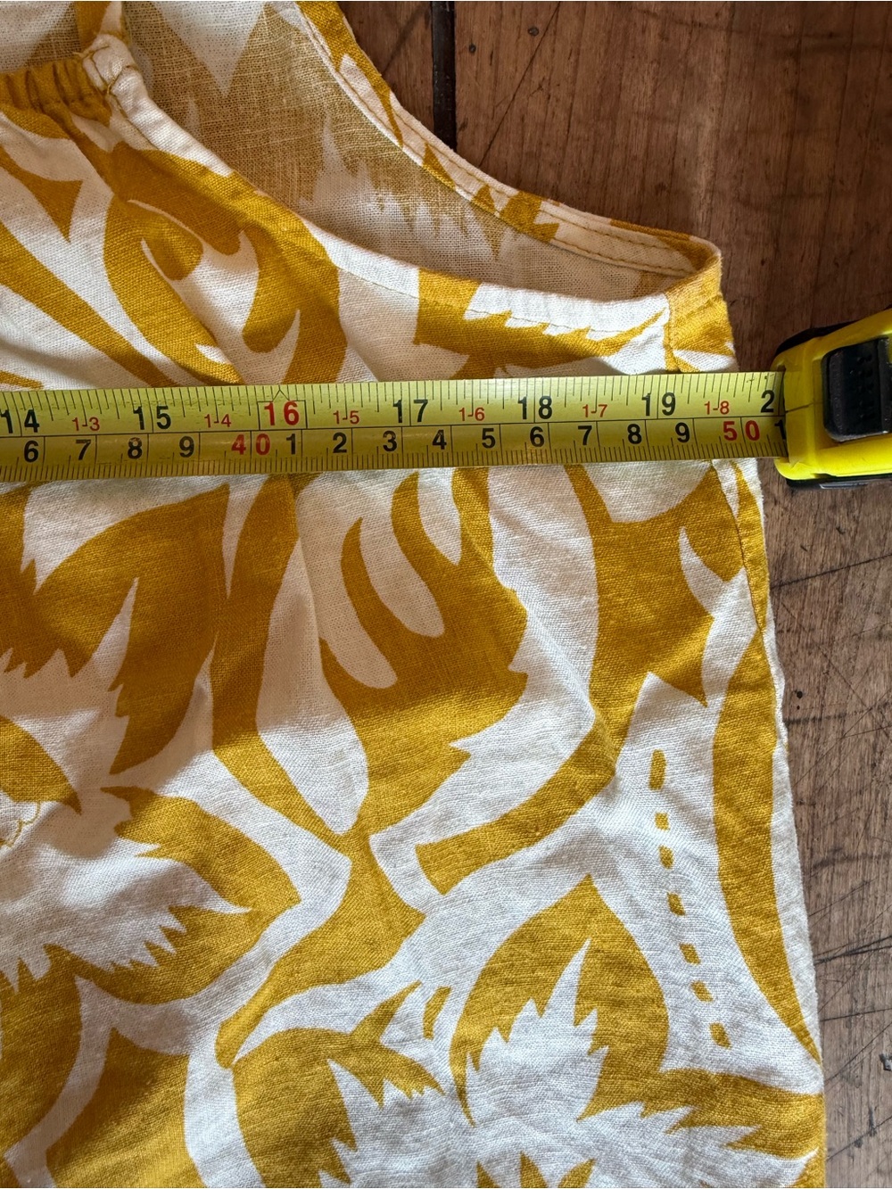 Madewell Mustard and White Floral skirt size xl and tank size small - Picture 8 of 17